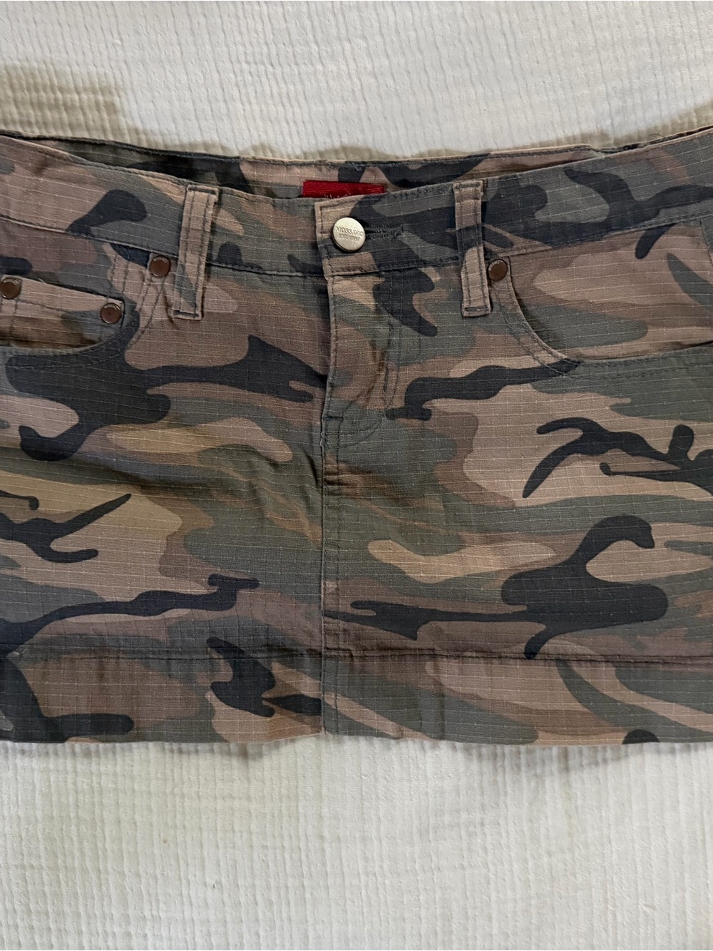 Mossimo Supply Co. Camo Mini Skirt in Green/Brown/Black